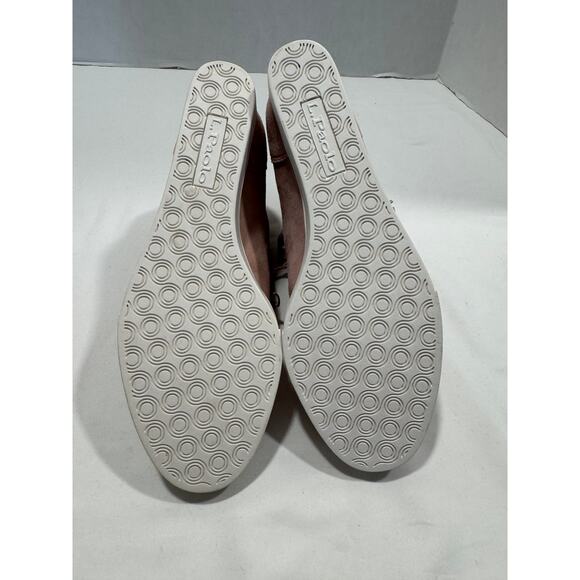 Linea Paolo Niya Wedge High-Top Sneaker Shoes Womens Size 7.5 M Blush Pink Suede - Picture 10 of 12